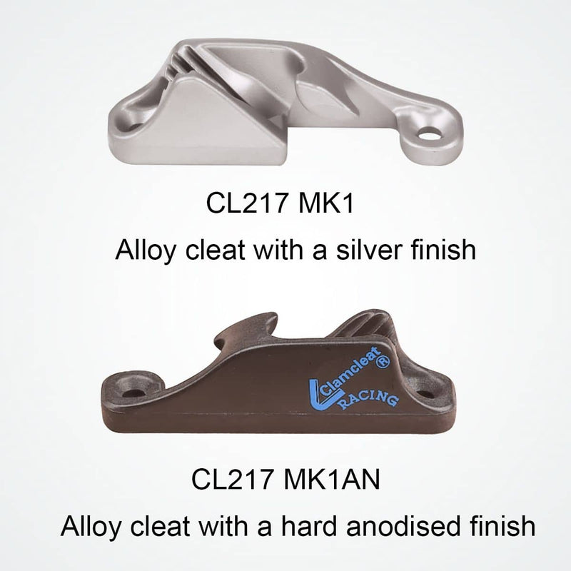 Chargez l'image dans la visionneuse de la galerie, ClamCleat® Alu Ouvert Tribord ø3 à 6mm, guide-câble latéral pour sécuriser et retirer facilement les cordages, idéal pour filets de sport et voiles d'ombrage.