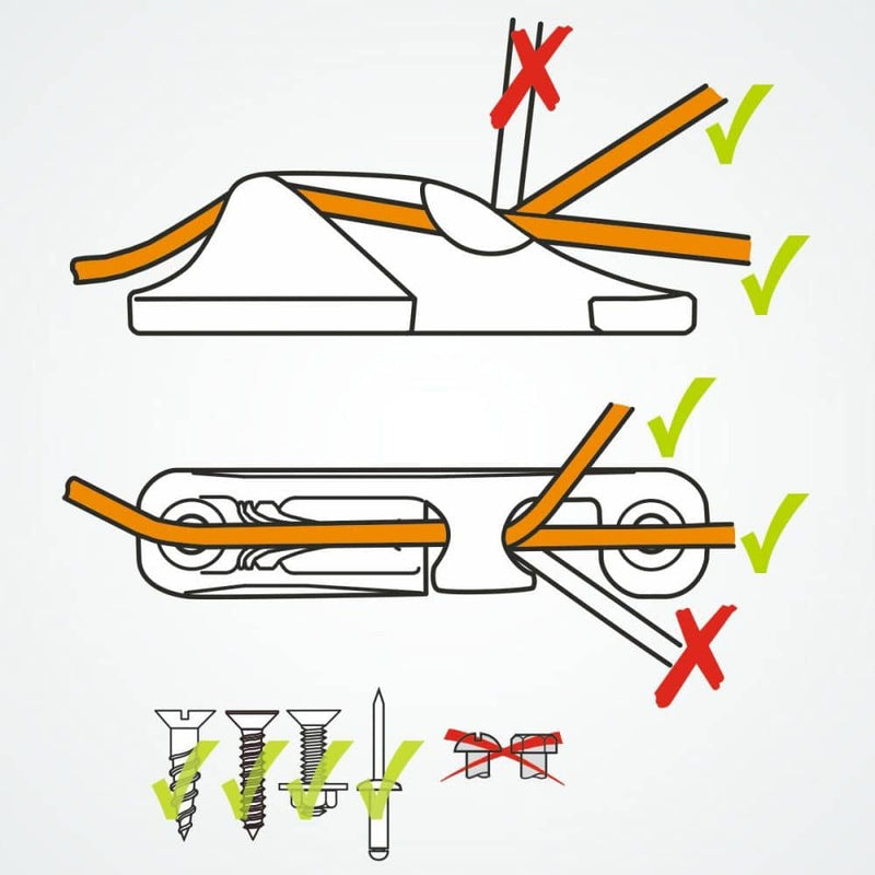 Chargez l'image dans la visionneuse de la galerie, ClamCleat® Alu Ouvert Babord ø3 à 6mm, guide-câble latéral pour bloquer et libérer facilement les cordages, idéal pour le reaching en voile légère.