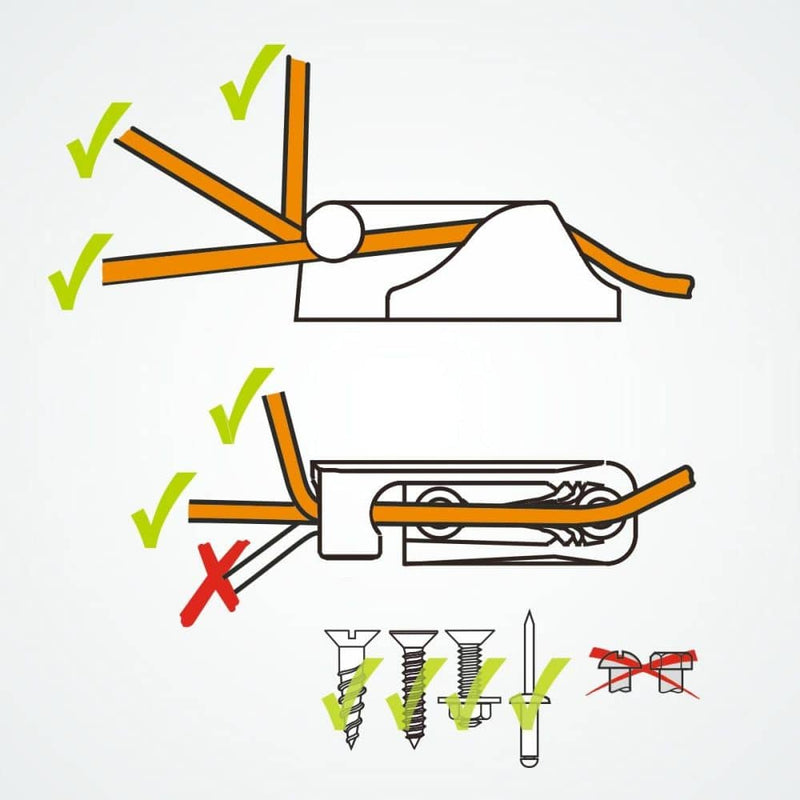 Chargez l'image dans la visionneuse de la galerie, ClamCleat® Alu Ouvert Babord court ø3 à 6mm, guide-câble à entrée latérale pour fixer et retirer facilement les lignes ou bouts.