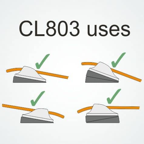 Chargez l'image dans la visionneuse de la galerie, Cale Inclinée Clam-Cleat® Midi CL209, conçue pour aligner efficacement les écoutes sous les taquets, idéale pour la voile légère sur dériveurs et catamarans.