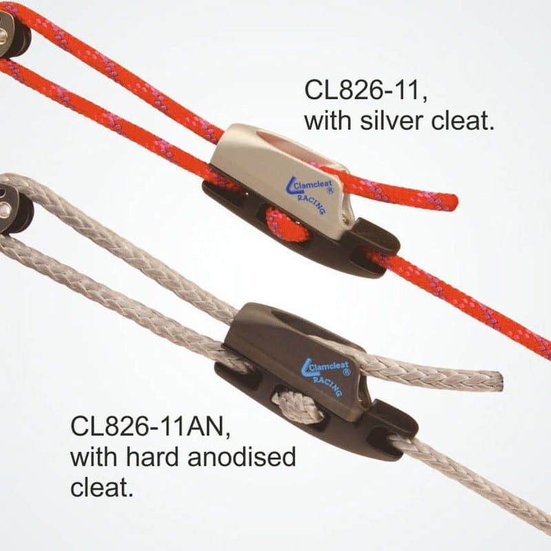 Chargez l'image dans la visionneuse de la galerie, Aero Base avec Clam-Cleat CL211Mk2, taquet aluminium robuste, monté sur cordage, idéal pour kitesurf, tentes et structures légères, sans outils nécessaires.