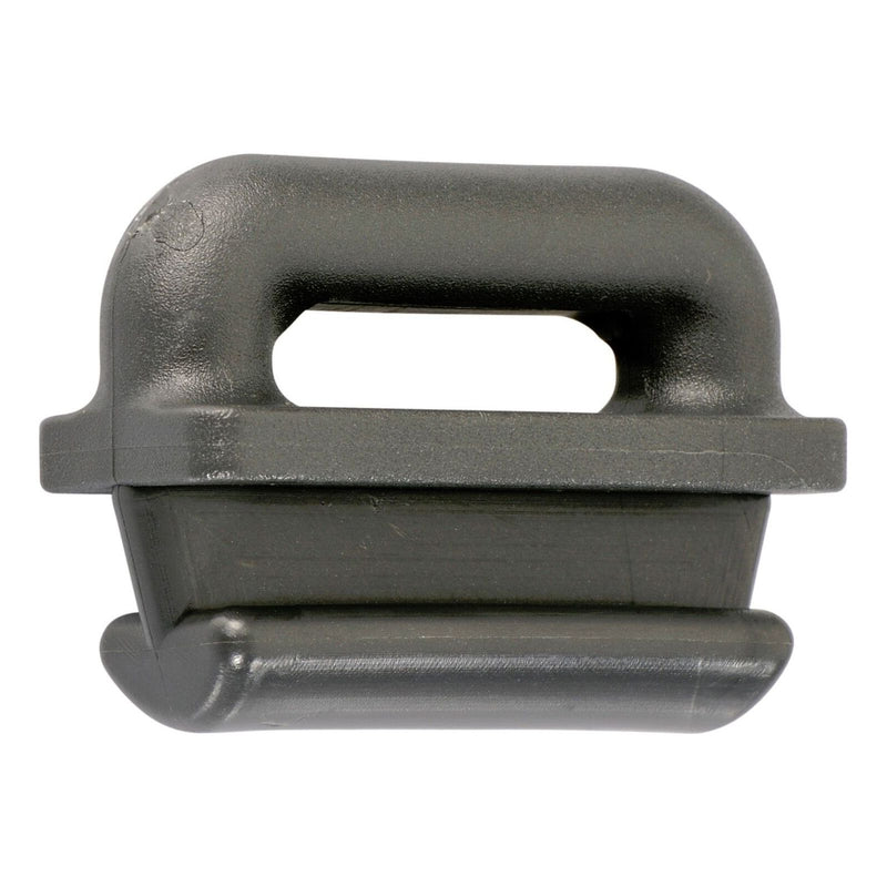 Chargez l'image dans la visionneuse de la galerie, Coulisseau plastique Lubrifié - Gris, ancre en plastique noir avec poignée en U intégrée, idéale pour glisser la voile dans le mât ou la bôme.