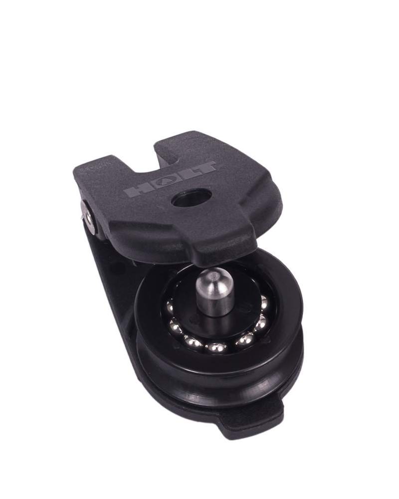 Chargez l'image dans la visionneuse de la galerie, Poulie Ouvrante ø30mm pour voile légère, avec réa à billes en acétal et coque en composite. Idéale pour réduire la friction dans les applications marines.