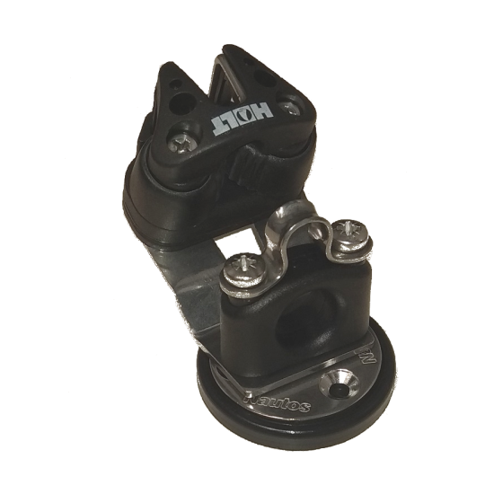 Load image into Gallery viewer, Tourelle à filoir à Taquet pour dériveur, résistante et polyvalente, conçue pour optimiser le piano de votre embarcation sans surcharge. Modèles disponibles pour différentes charges de travail.