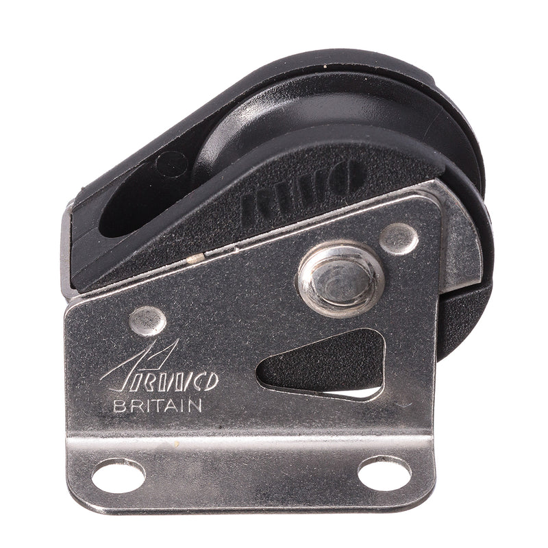 Load image into Gallery viewer, Poulie Verticale à billes RWO, robuste et abordable, idéale pour voile légère, disponible en séries 19 (6mm, 130kg) et 28 (8mm, 140kg).