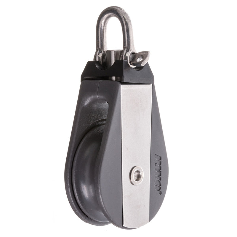 Chargez l'image dans la visionneuse de la galerie, Poulie Simple Nova + Emerillon, robuste et économique, pour voile légère. Disponible en plusieurs tailles, supporte jusqu'à 1700kg de charge de rupture.