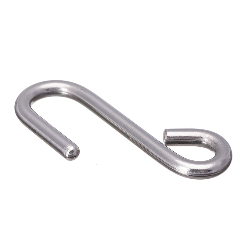 Laden Sie das Bild in Galerie -Viewer, Crochet Inox pour voile légère, disponible en fil ø5mm avec œil ø9mm, ouverture 15mm, charge 135kg, et fil ø6mm avec œil ø10mm, charge 300kg.