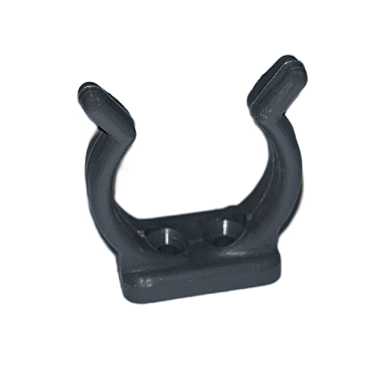 Chargez l'image dans la visionneuse de la galerie, Clip plastique pour Tube, en nylon anti-UV, avec deux trous pour fixation et bras flexibles en U pour maintenir tubes ou équipements nautiques en place.