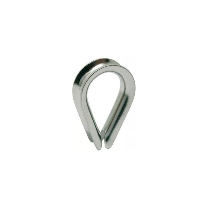 Load image into Gallery viewer, Cosse coeur ouverte inox 316, pièce en U pour protéger les boucles de câbles ou cordages, essentielle pour l'équipement nautique léger et professionnel.