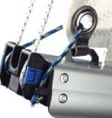 Load image into Gallery viewer, Embout de Bôme Arrière SELDEN en aluminium avec réas et taquets pour contrôle des cordages, adapté aux profils de Bôme Selden 2628/2633/2632/Olympus.