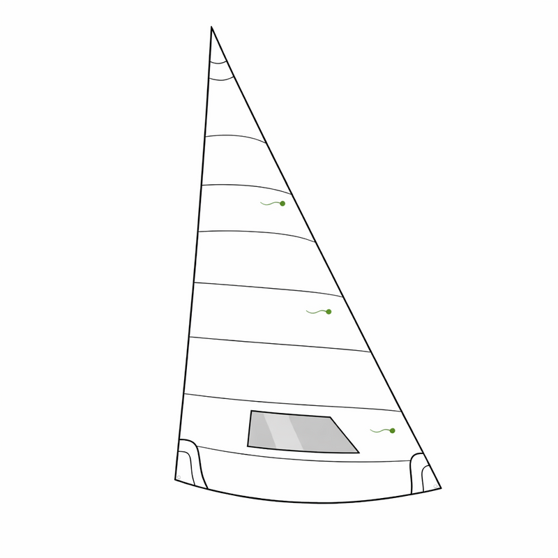 Cargue la imagen en el visor de la galería, Dessin de foc de deriveur 420 pour les clubs nautiques, écoles de voile et bases de voile.