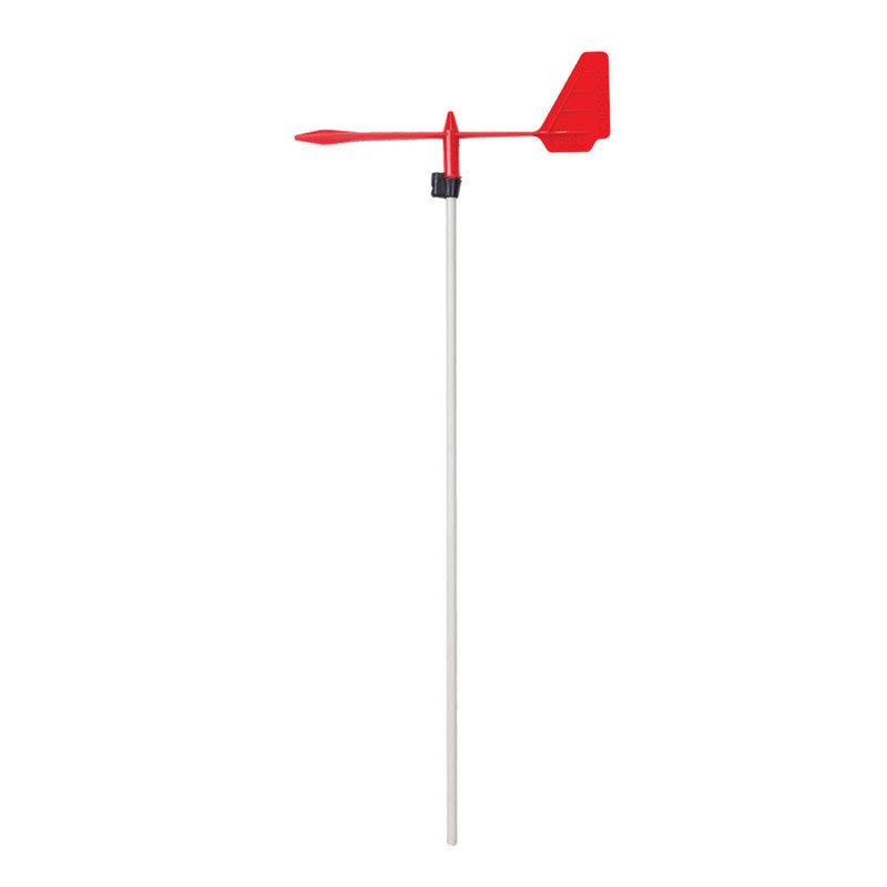 Load image into Gallery viewer, Girouette Optimist Windesign Pro Rouge, bras robuste et équilibré, idéale pour voile légère, vendue par Yachting Thommeret, lot de 10.