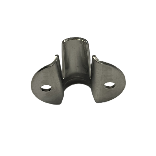 Load image into Gallery viewer, VCleat Double inox idéal pour cunningham, fixation avec vis/rivets sur surface plane ou mât, dimensions 28mm x 34mm, référence HOLT-ALLEN HA4446.