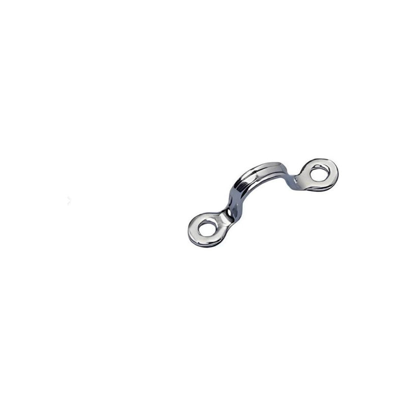 Chargez l'image dans la visionneuse de la galerie, Pontet Embouti inox A4 AISI 316 avec trous, pour fixer poulie ou manille, adapté à la voile légère. Hauteurs intérieures: ø11mm, ø13mm, ø17mm. Entraxes: 31mm, 37mm, 42mm.