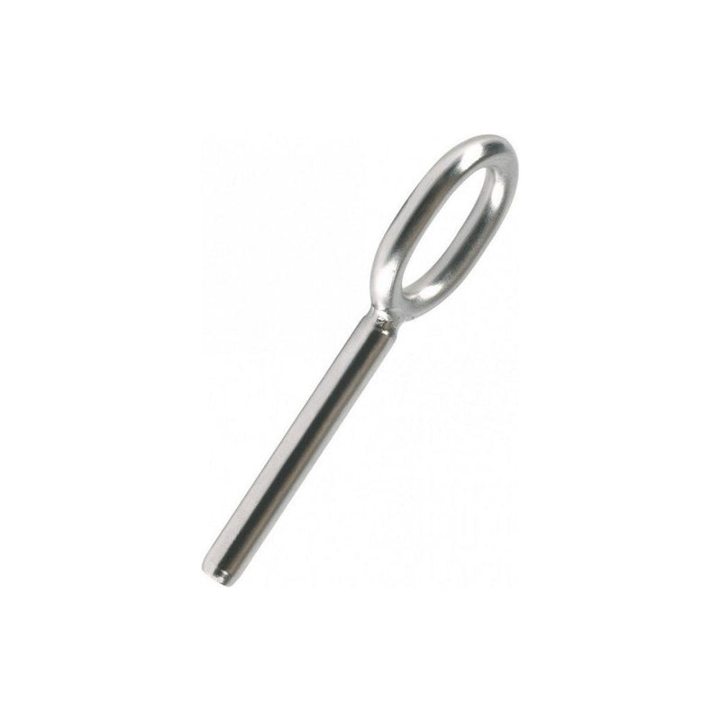 Load image into Gallery viewer, Terminaison à Grand Oeil à sertir en Inox 316 marine, inspirée d'une cosse-coeur, pour voile légère, trapèze, étai.