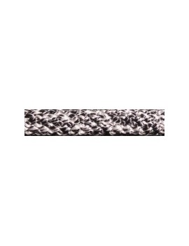 Drisse polyester pré-étirée Ø8mm - chinée noir/gris
