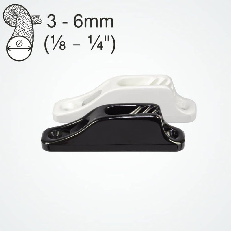 Load image into Gallery viewer, ClamCleat® Nylon Junior ø3 à 6mm, taquet en nylon populaire, idéal pour dériveurs et kayaks, polyvalent pour un rangement efficace dans divers espaces.
