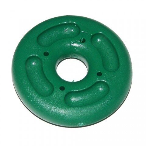 Disque de trapèze / Disque d'arrêt spinnaker, disque en fonte vert, diamètre extérieur 40mm, trou central 6mm, conçu pour équipements de voile légère.