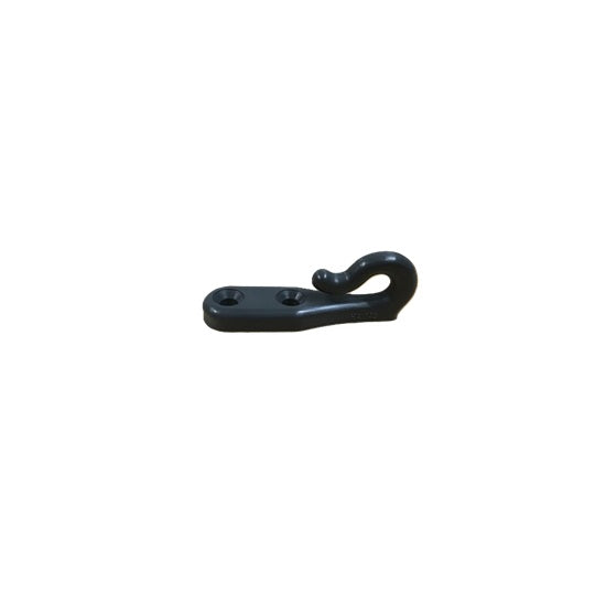 Crochet plastique Noir pour laçage de bout ou d'écoutes, idéal pour dériveur et catamaran de sport, proposé par Yachting Thommeret.