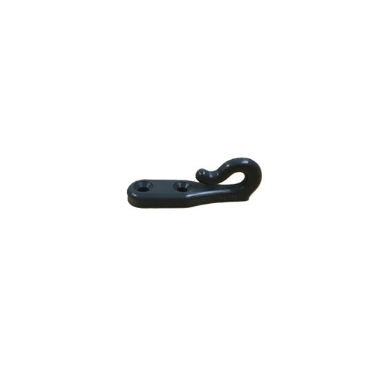 Crochet plastique Noir pour laçage de bout ou d'écoutes, idéal pour dériveur et catamaran de sport, proposé par Yachting Thommeret.