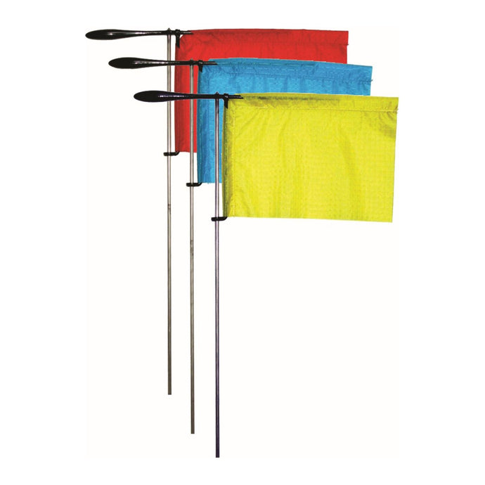 Girouette Tissu Rectangulaire en tissu de spi, disponible en plusieurs hauteurs, idéale pour dériveurs et catamarans de sport, proposée par Yachting Thommeret.