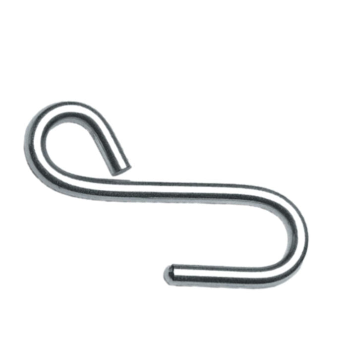 Crochet ouvert inox pour cordage jusqu'à ø10mm, longueur de 67mm, adapté à l'accastillage voile légère chez Yachting Thommeret, spécialiste en dériveur et catamaran.