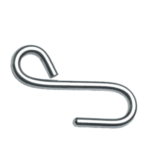 Crochet ouvert inox pour cordage jusqu'à ø10mm, longueur de 67mm, adapté à l'accastillage voile légère chez Yachting Thommeret, spécialiste en dériveur et catamaran.