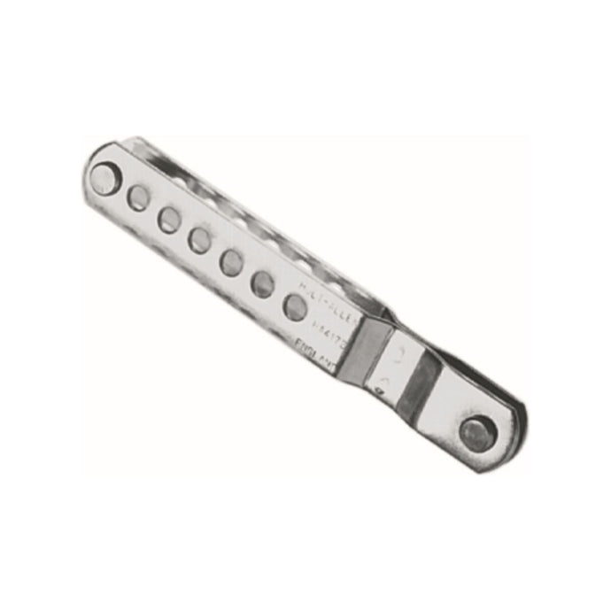 Latte Ridoir Double ø5mm 7+1 pour dériveurs, réglable sur 7 positions plus 1 fixe, longueur 113mm, largeur 8mm, pour ajustement précis sur étai.