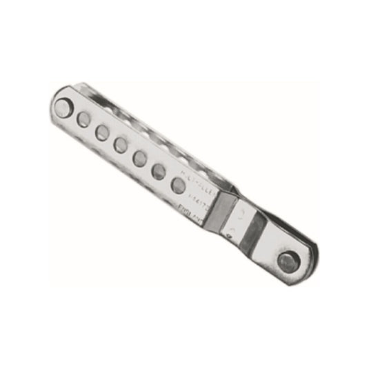 Latte Ridoir Double ø5mm 7+1 pour dériveurs, réglable sur 7 positions plus 1 fixe, longueur 113mm, largeur 8mm, pour ajustement précis sur étai.