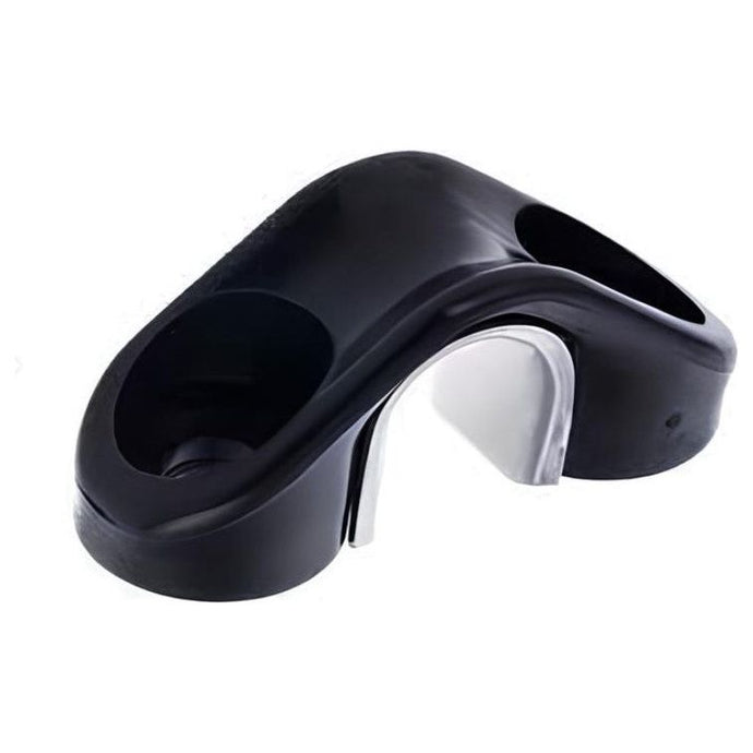 Filoir Pont Plastique bagué ø06mm, en plastique noir avec bague alu pour durabilité, conçu pour guider des lignes jusqu'à 6mm, entraxe de fixation 23mm.