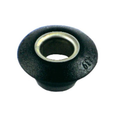 Ecubier à Coller Bagué noir avec diamètre de passage précis. Diamètre de perçage: ø06mm à 13mm, ø13mm à 16mm, idéal pour dériveurs et catamarans.