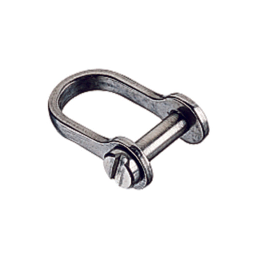 Manille Droite avec vis ø4 x 10/15mm, adaptée pour dériveurs et catamarans, disponible chez Yachting Thommeret, spécialiste en accastillage voile légère.