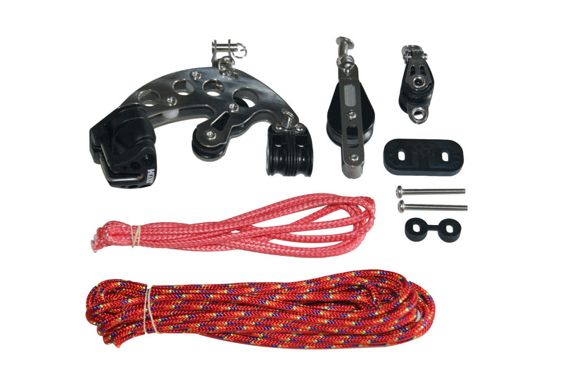 Chargez l&#39;image dans la visionneuse de la galerie, Kit hale-bas Laser®/ILCA® avec tourelle, poulies et cordage, pour dériveur. Remplace l&#39;ancien système. Non autorisé en compétitions Laser® Class Association.
