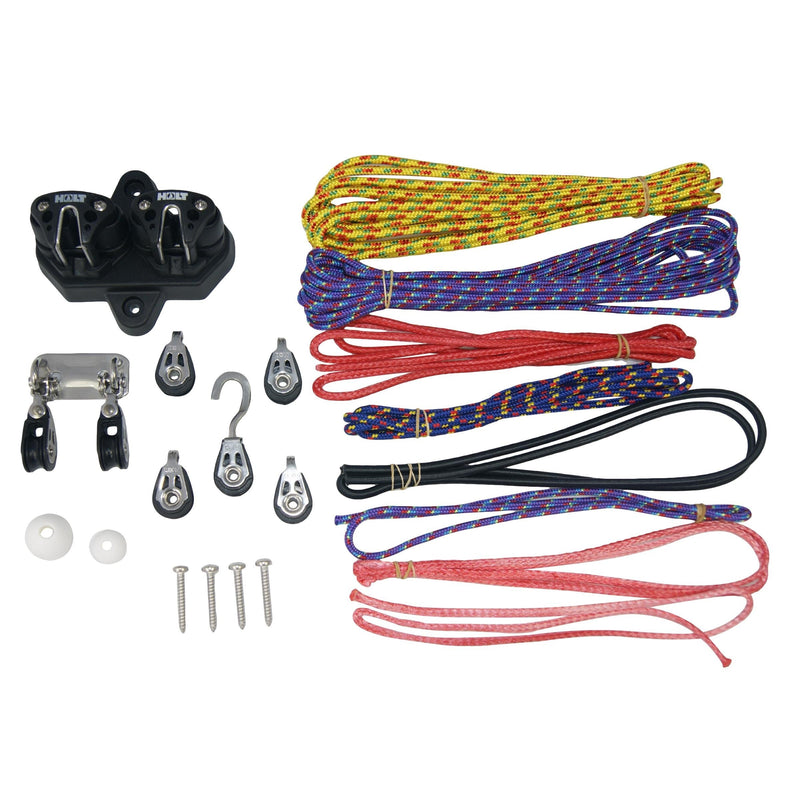 Chargez l&#39;image dans la visionneuse de la galerie, Kit accastillage adaptable Laser®/ILCA (Powerpack) avec poulies, Dyneema et fixations, idéal pour la voile légère, proposé par Yachting Thommeret.
