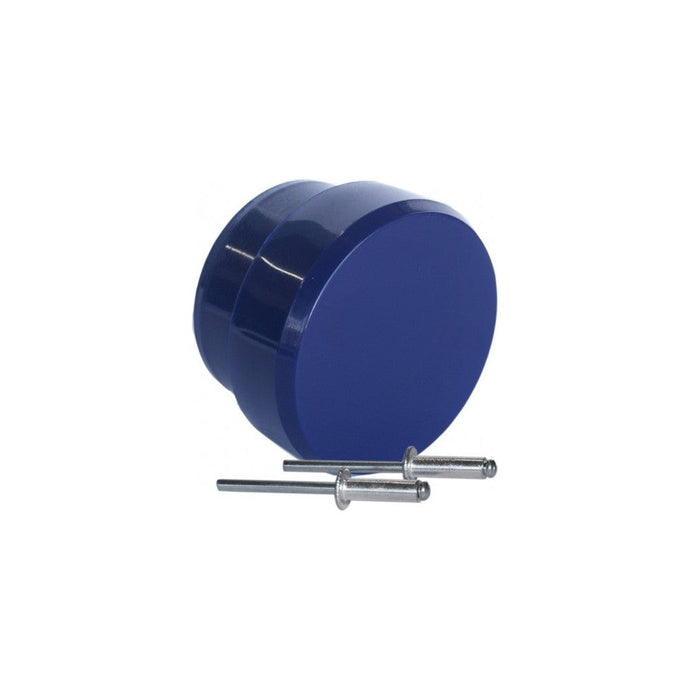 Bouchon de Haut de Mât et Bôme Laser® 1 bleu avec 2 kits rivets, compatible dériveurs Laser®/ILCA®, pour équipement voile légère.