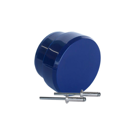 Bouchon de Haut de Mât Laser® 1 avec 2 kits rivets - noir, conçu pour dériveurs Laser® ou ILCA®, accompagné de deux rivets en aluminium.