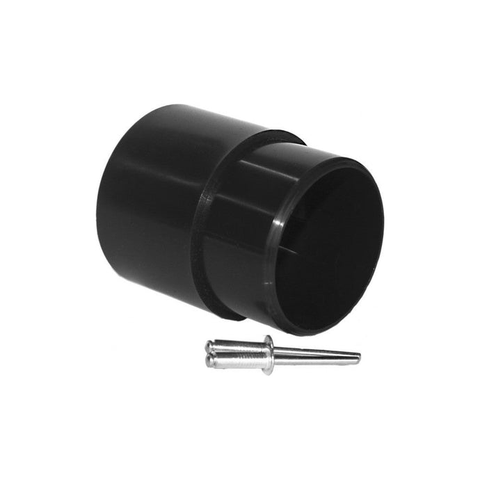 Manchon de Haut de Mât Laser®/ILCA 1 noir avec 2 kits rivets, idéal pour voile récréative et écoles de voile, proposé par Yachting Thommeret.