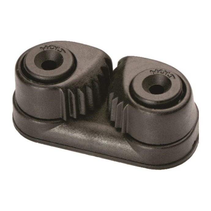 Taquet Coinceur Composite Ent/38mm, conçu pour drisses et écoutes jusqu'à Ø10mm, avec roulement à billes fluide et embase métallique, idéal pour réglages nautiques.