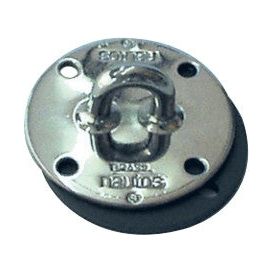 Padeye inox - Holt, anneau D rabattable en inox pour fixation sur dériveur ou catamaran, diamètre 55mm, supporte jusqu'à 1500kg.