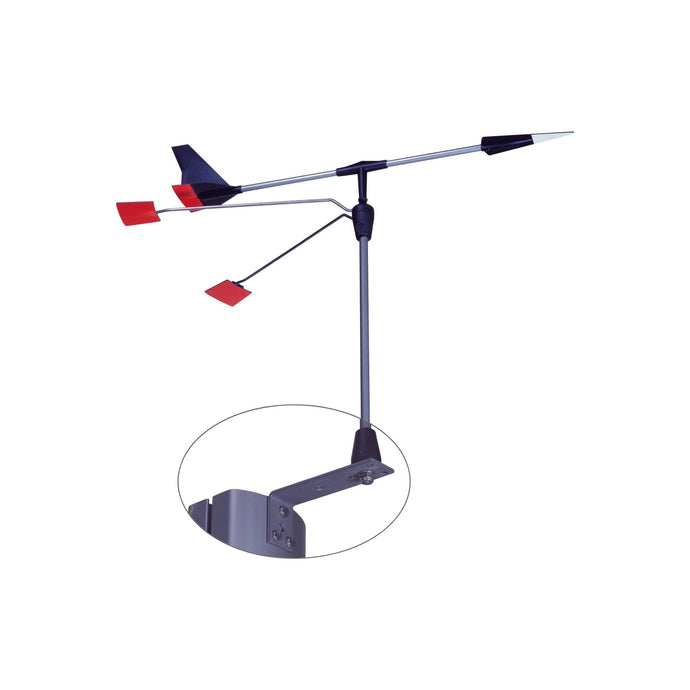 Girouette WINTEC 12'' avec cadre en alliage anodisé dur, pivot en acier inoxydable, résistant aux UV, visible la nuit, pour bateaux jusqu'à 10m.
