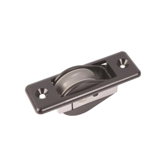 Poulie à Encastrer à billes en métal, avec roue à gorge, pour portes ou fenêtres coulissantes, idéale pour voiles légères et configurations nautiques complexes.