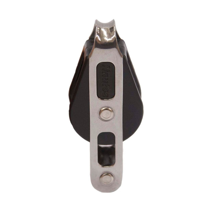 Poulie à Ringot à billes ø28mm, conçue pour la voile légère, idéale pour les réglages secondaires sur dériveurs et catamarans, avec haute performance et résistance.