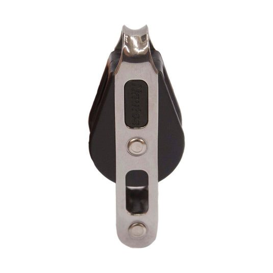 Poulie à Ringot à billes ø28mm, conçue pour la voile légère, idéale pour les réglages secondaires sur dériveurs et catamarans, avec haute performance et résistance.