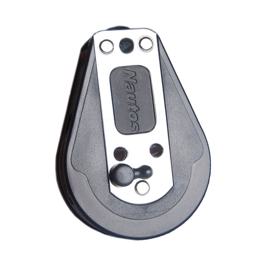 Poulie Winch Plat Pont à billes ø57mm Tribord, idéale pour maintenir l'écoute de génois ou spi, avec cliquet débrayable et réa cranté pour usage nautique performant.