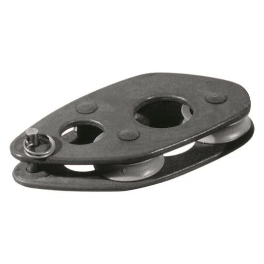 Poulie Violon Alu ø25mm avec Coinceur, idéale pour dériveurs comme le Laser, offrant résistance et durabilité pour ajustements nautiques. Charge travail: 310kg, charge rupture: 620kg.