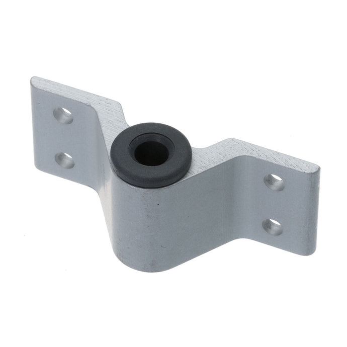 Fémelot Tableau Alu ø8mm 4 trous, pièce en aluminium pour tableau arrière, fixation par 4 trous, conçu pour dériveurs et catamarans, axe d'aiguillot 8mm, entraxe 56mm.