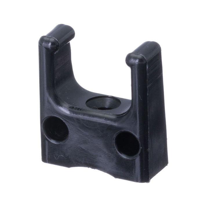 Clip de Stick Tube ø16mm noir pour fixation sécurisée sur dériveurs et catamarans, idéal pour équipements de voile légère spécialisés.