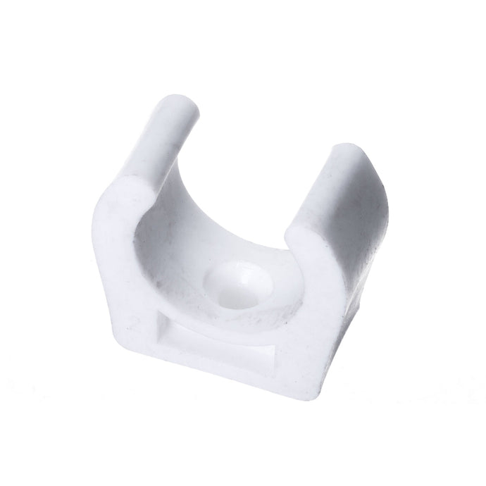 Clip de Stick Tube ø19mm blanc (par 2) pour fixer solidement sticks ou tubes. Idéal pour applications nautiques, compatible avec dériveurs et catamarans de sport.