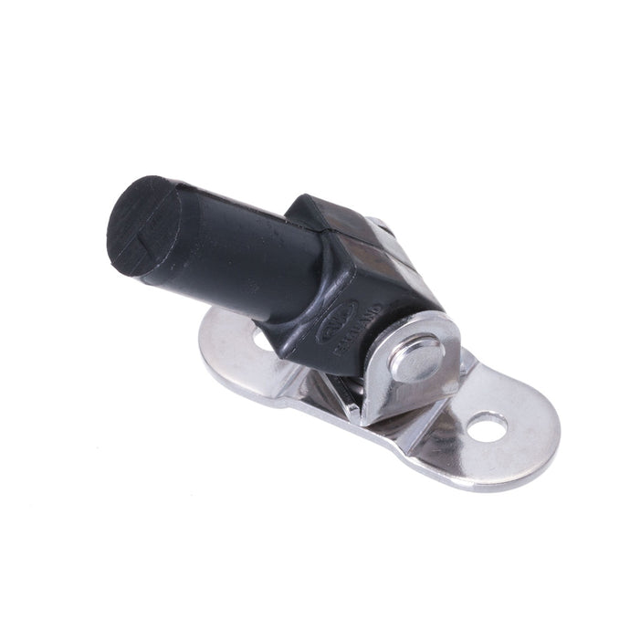 Articulation de Stick fixe montée sur platine inox, fixation 32mm, diamètre 13mm, pour dériveur et catamaran, démontable facilement avec goupille et anneau.