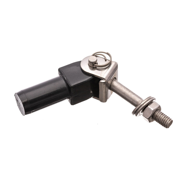 Articulation de Stick Mâle sur Axe boulonné, démontable pour hivernage, adaptable à tubes de 13mm intérieur, pour dériveurs et catamarans, chez Yachting Thommeret.